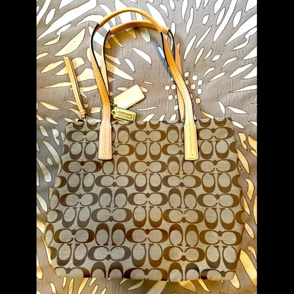 Coach | Bags | Authentic Coach Bag Brown With Cs Near New  display picture 1